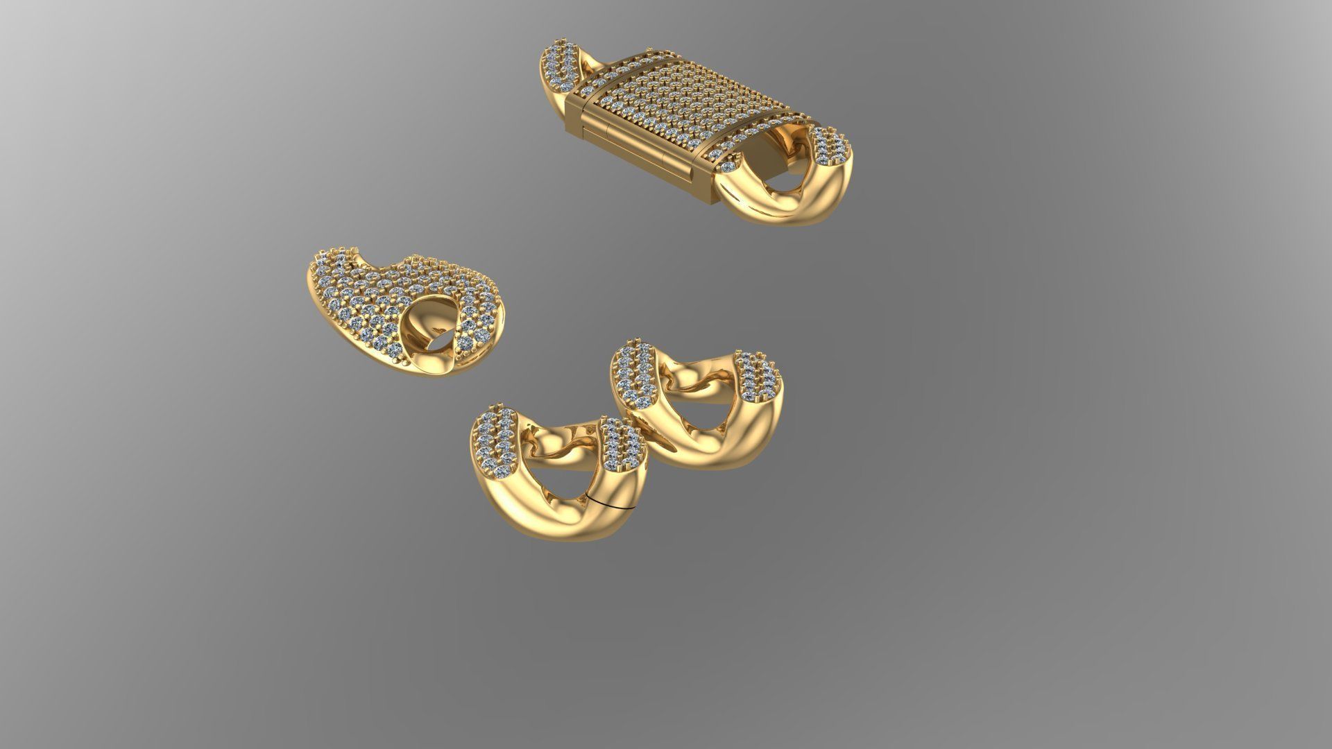 cuban chain  FASHION STL  3D model_9