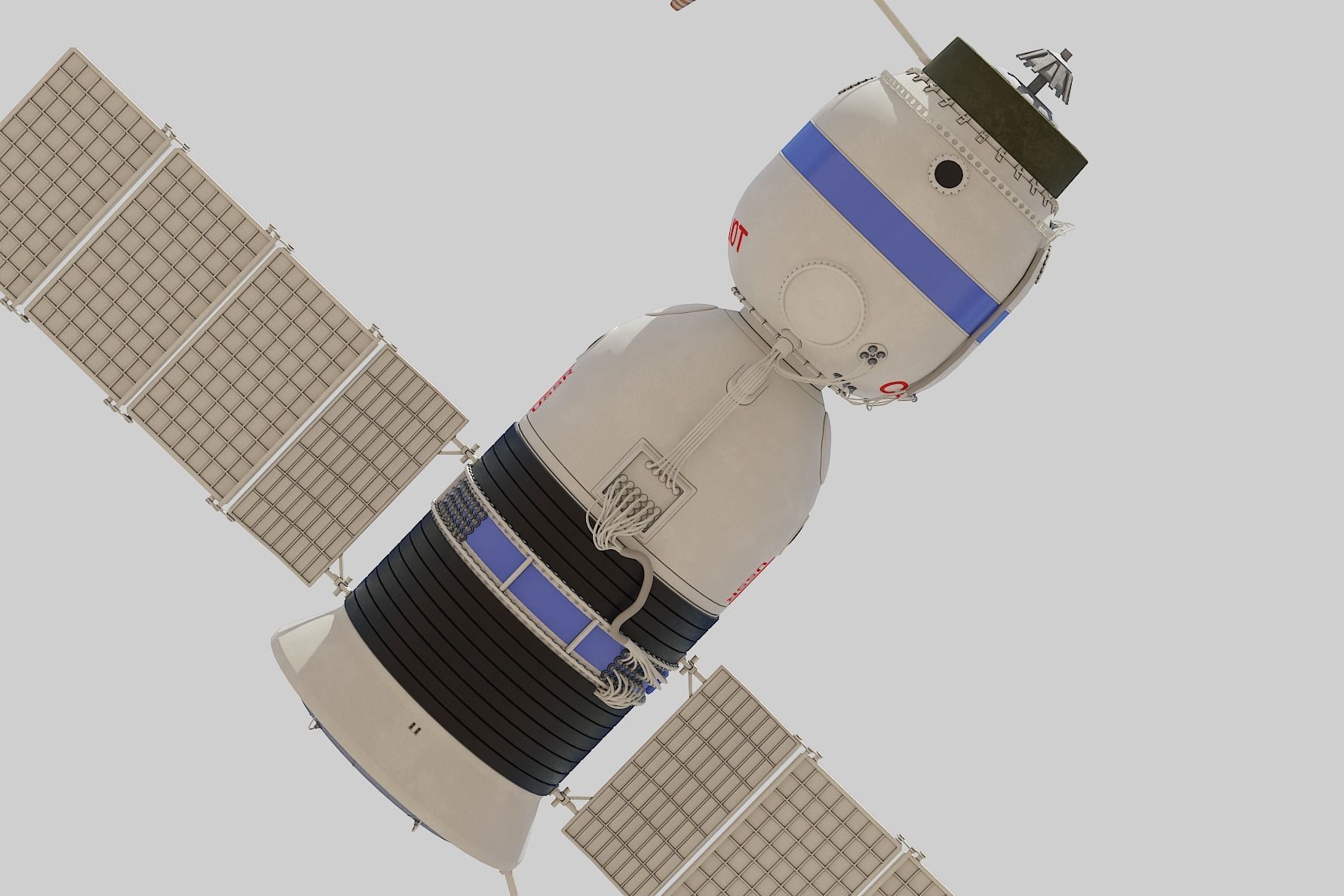 salyut space station 3D model_28