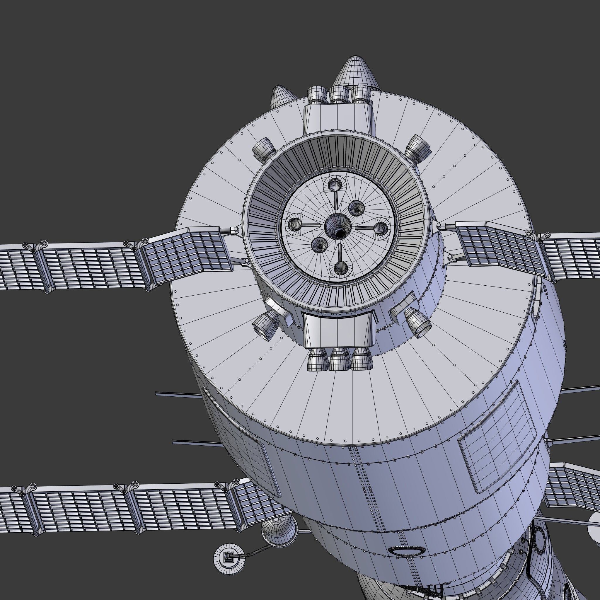 salyut space station 3D model_34