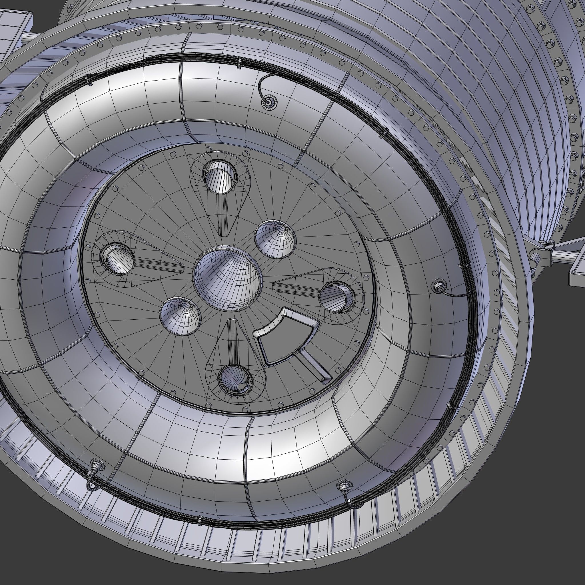 salyut space station 3D model_32
