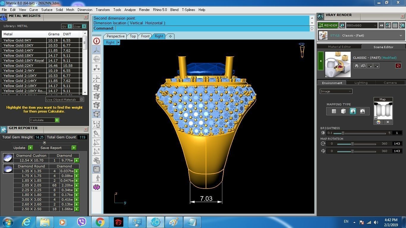 Luxury Ruby Sapphire Diamond Ring for Men 153 3D print model_8