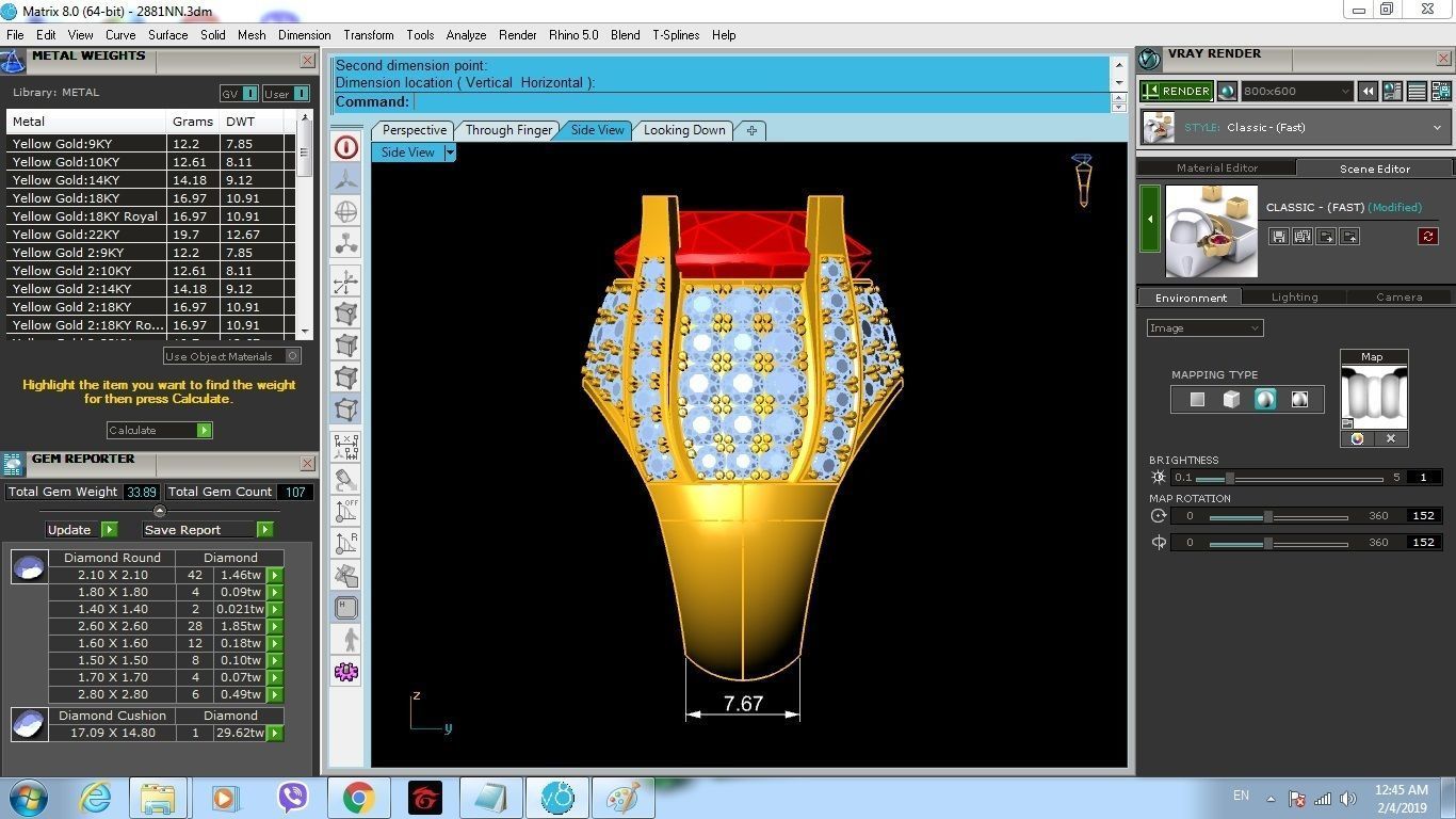 Luxury Gemstone Ring 3D Model for Resin Printing 161 3D print model_5