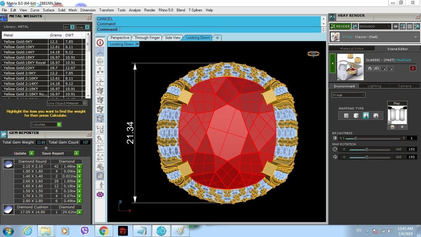 Luxury Gemstone Ring 3D Model for Resin Printing 161 3D print model_4