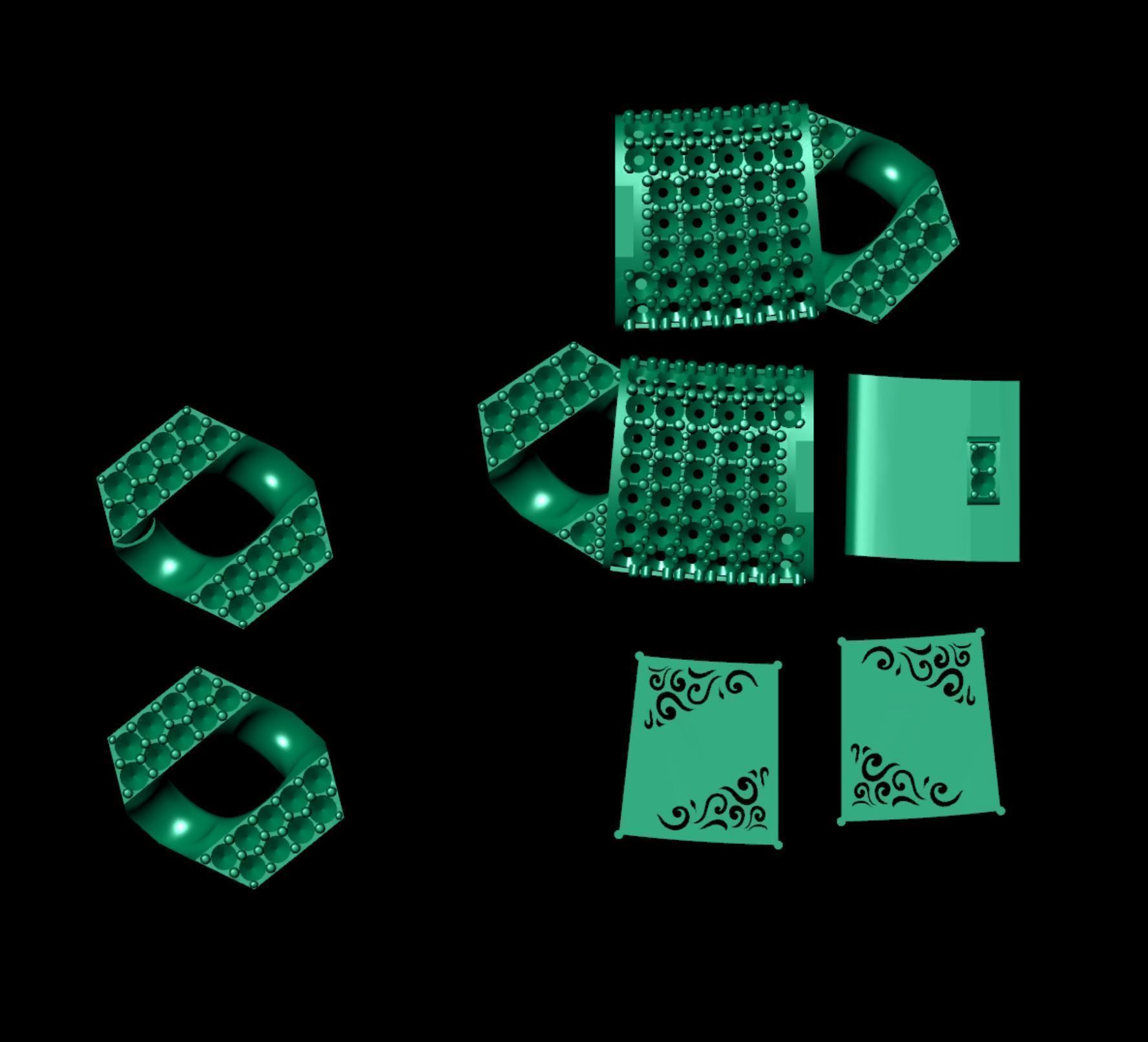 cuban chain TREND stl 3D model_10