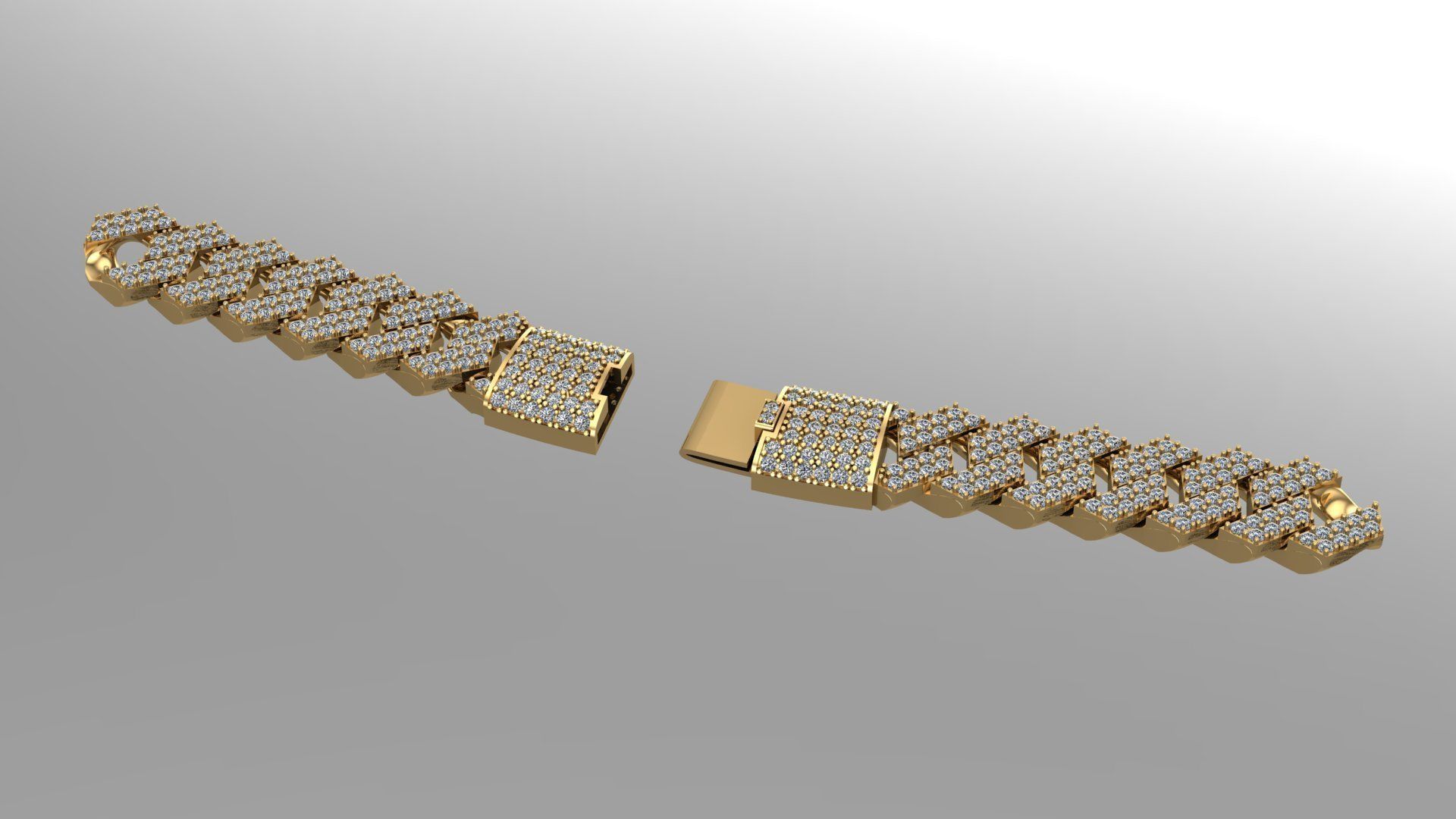 cuban chain TREND stl 3D model_4