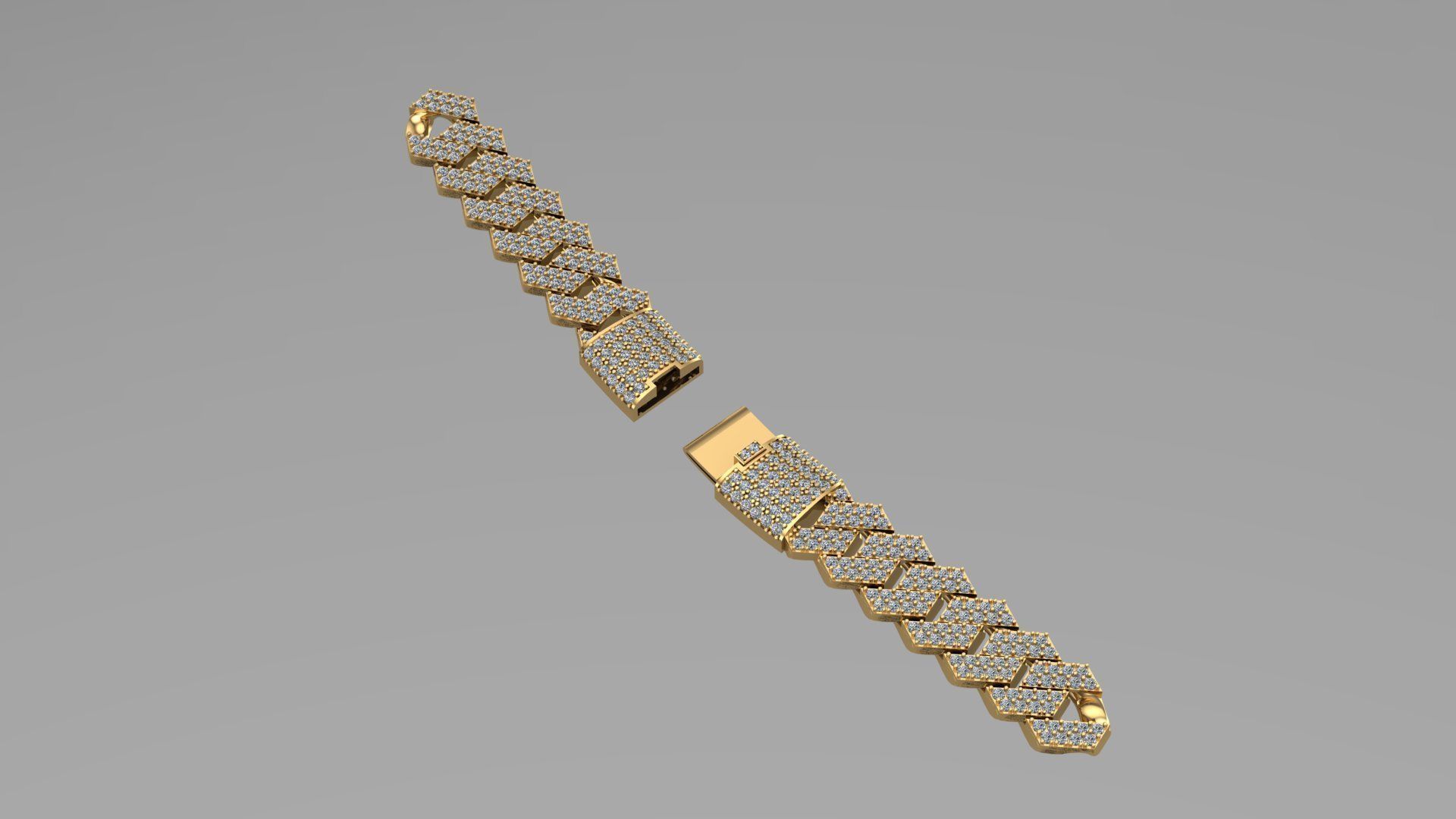 cuban chain TREND stl 3D model_1