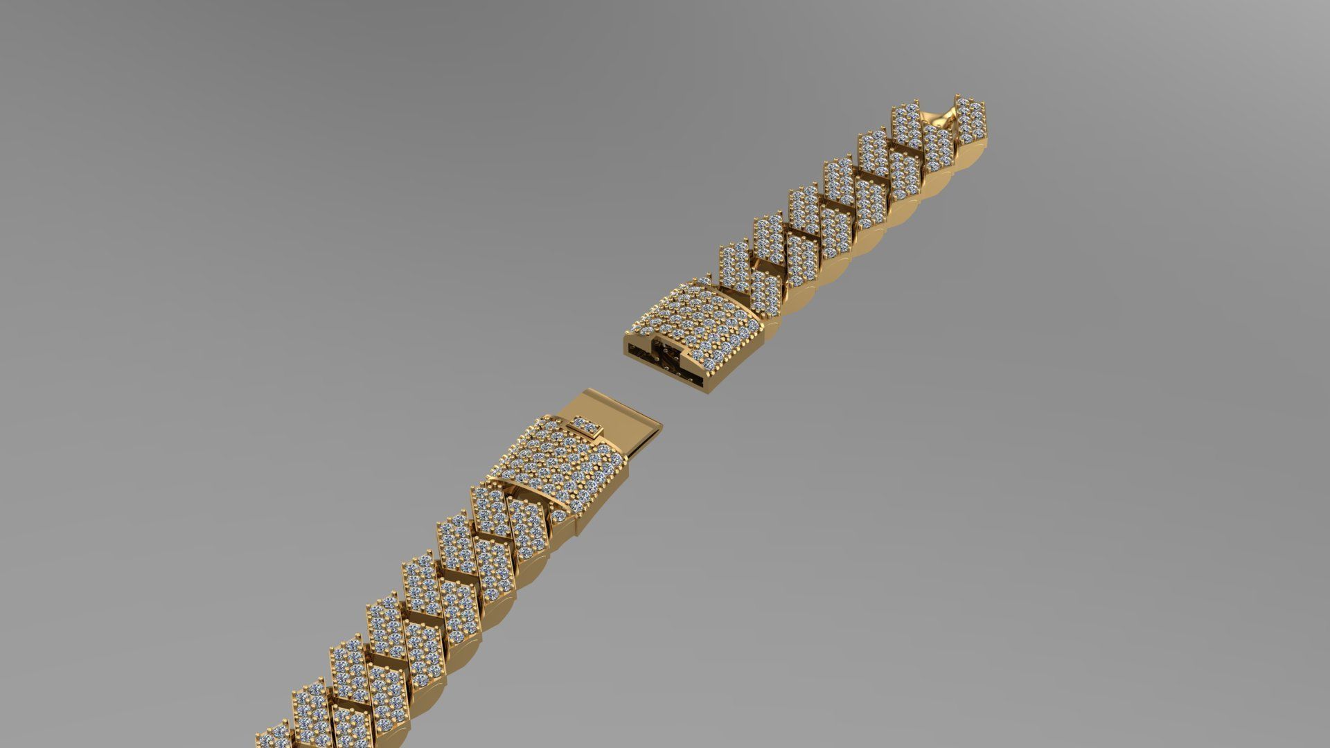 cuban chain TREND stl 3D model_3