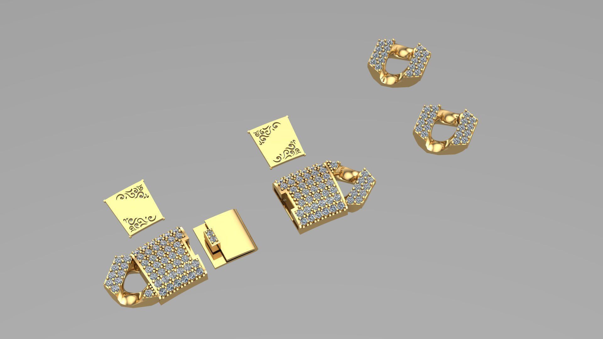cuban chain TREND stl 3D model_6