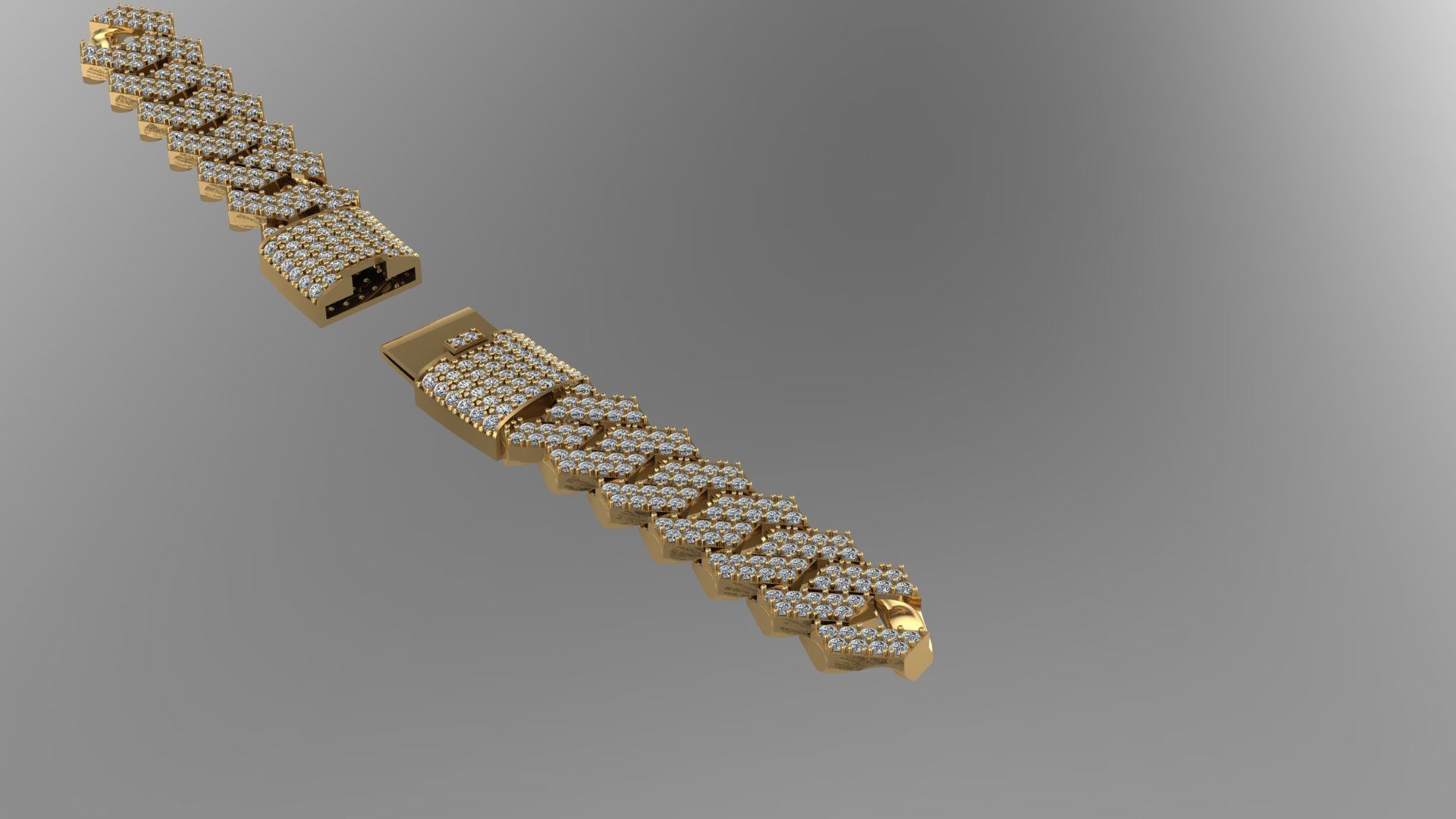 cuban chain TREND stl 3D model_2