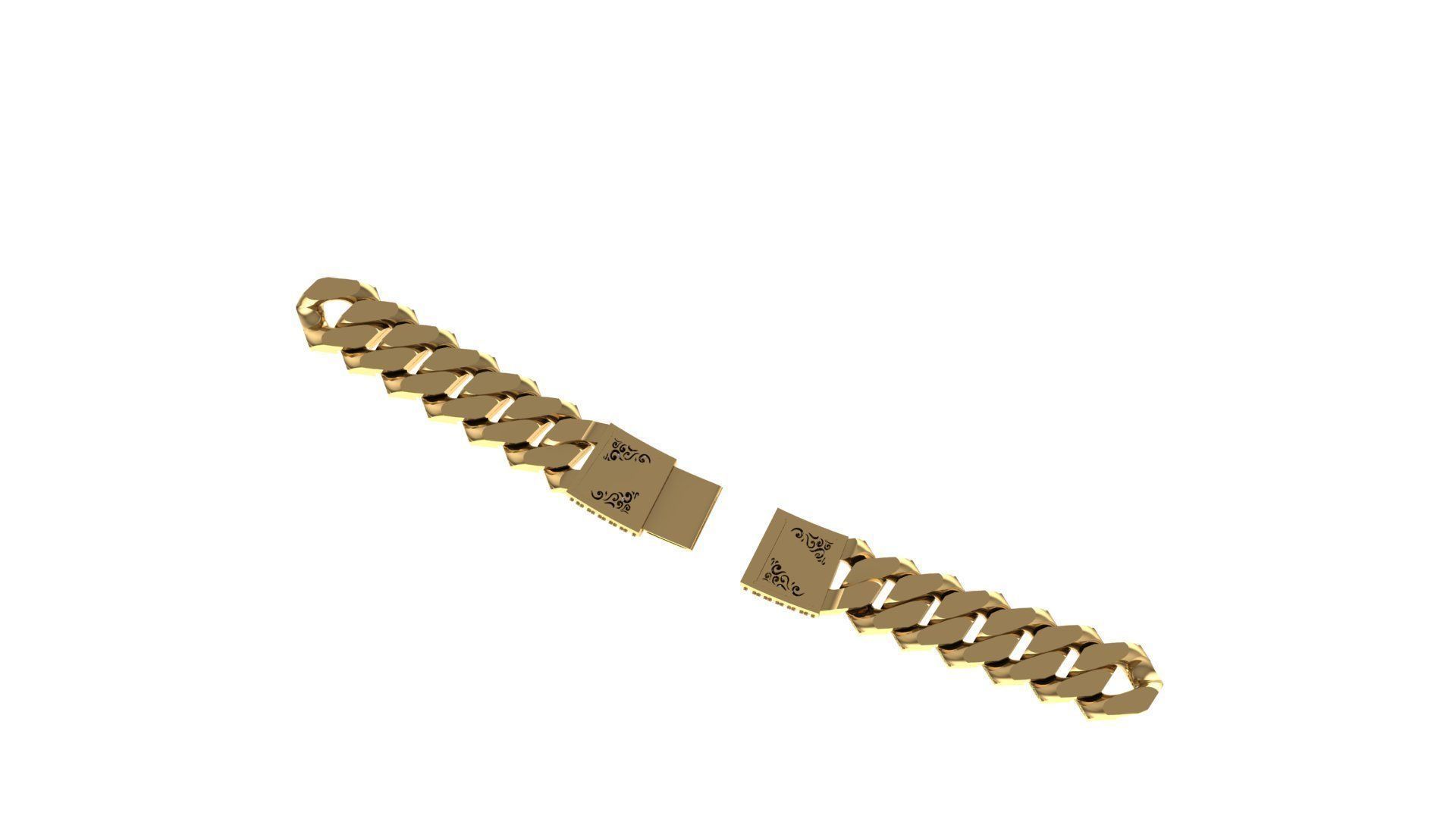 cuban chain TREND stl 3D model_5