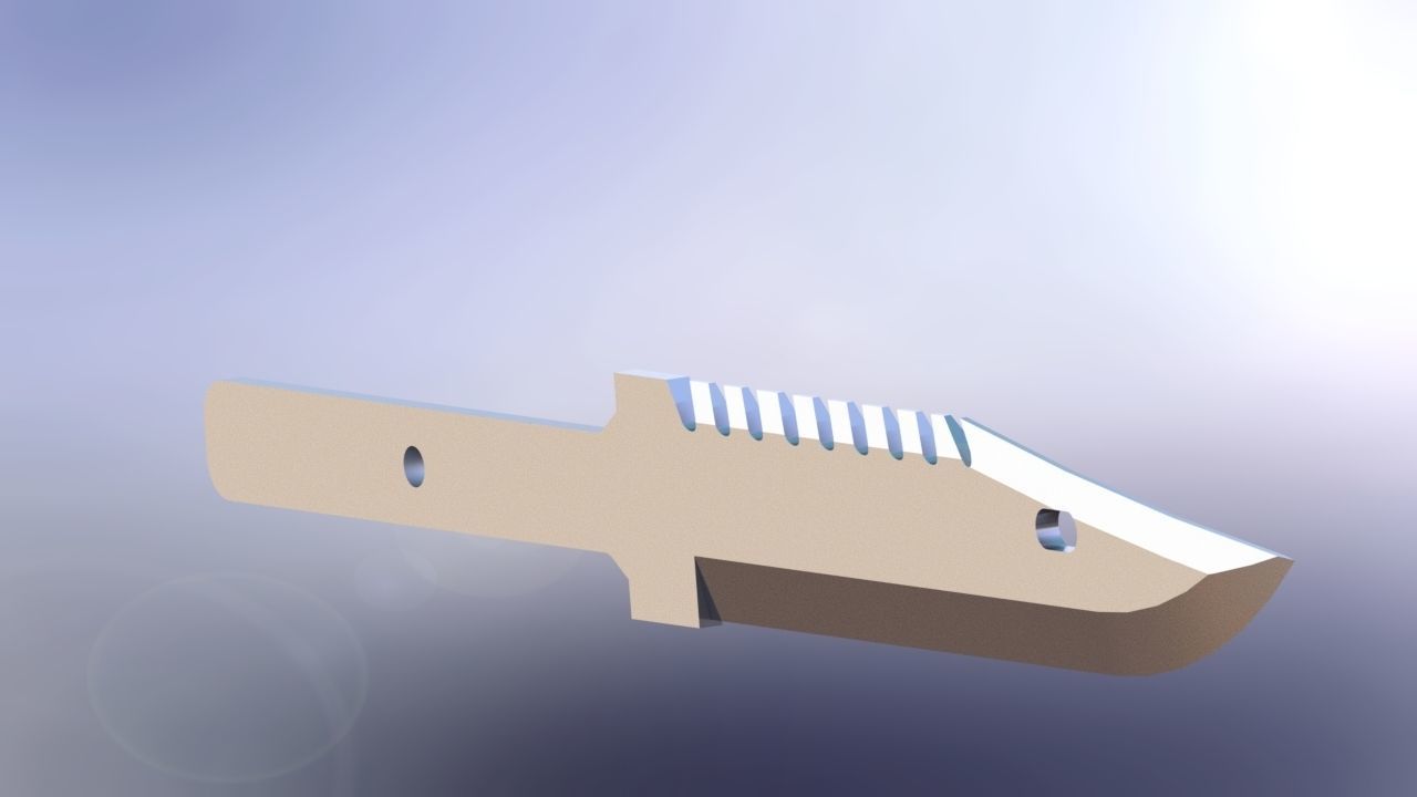 M9 knife blade  Free 3D print model_7