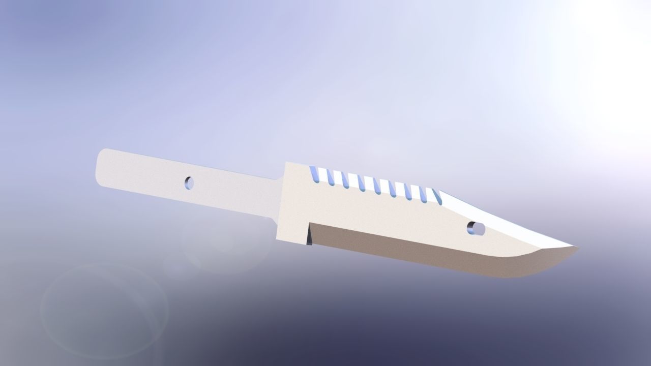 M9 knife blade  Free 3D print model_3