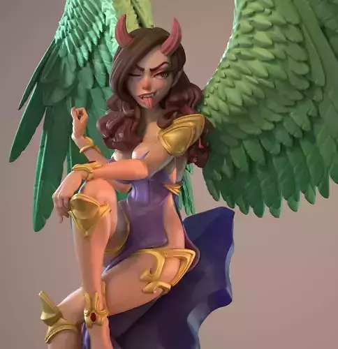 Angel Demon Dinama Multi Versions SFW NSFW STL 3D print model