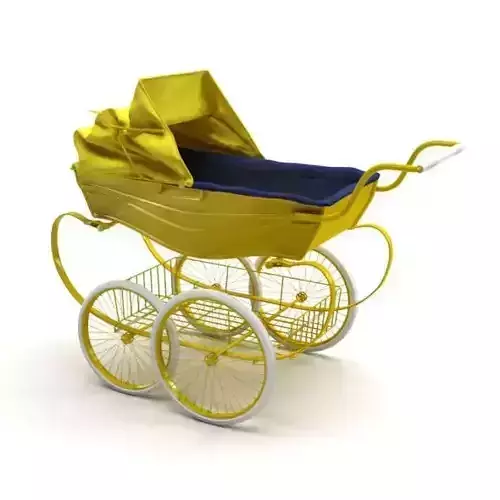 Yellow Baby Stroller