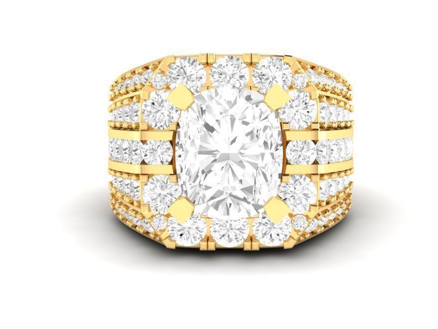 LUXURY DIAMOND RING FOR MEN 187 3D print model_10