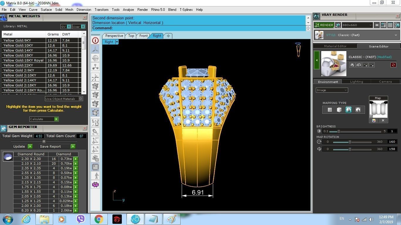 LUXURY DIAMOND RING FOR MEN 188 3D print model_9