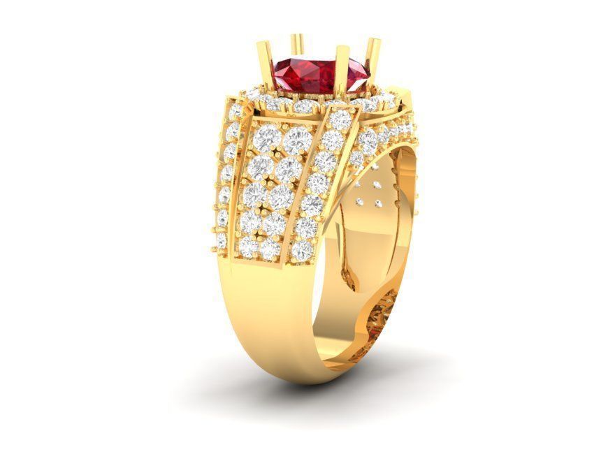 LUXURY DIAMOND RING FOR MEN 192 3D print model_8