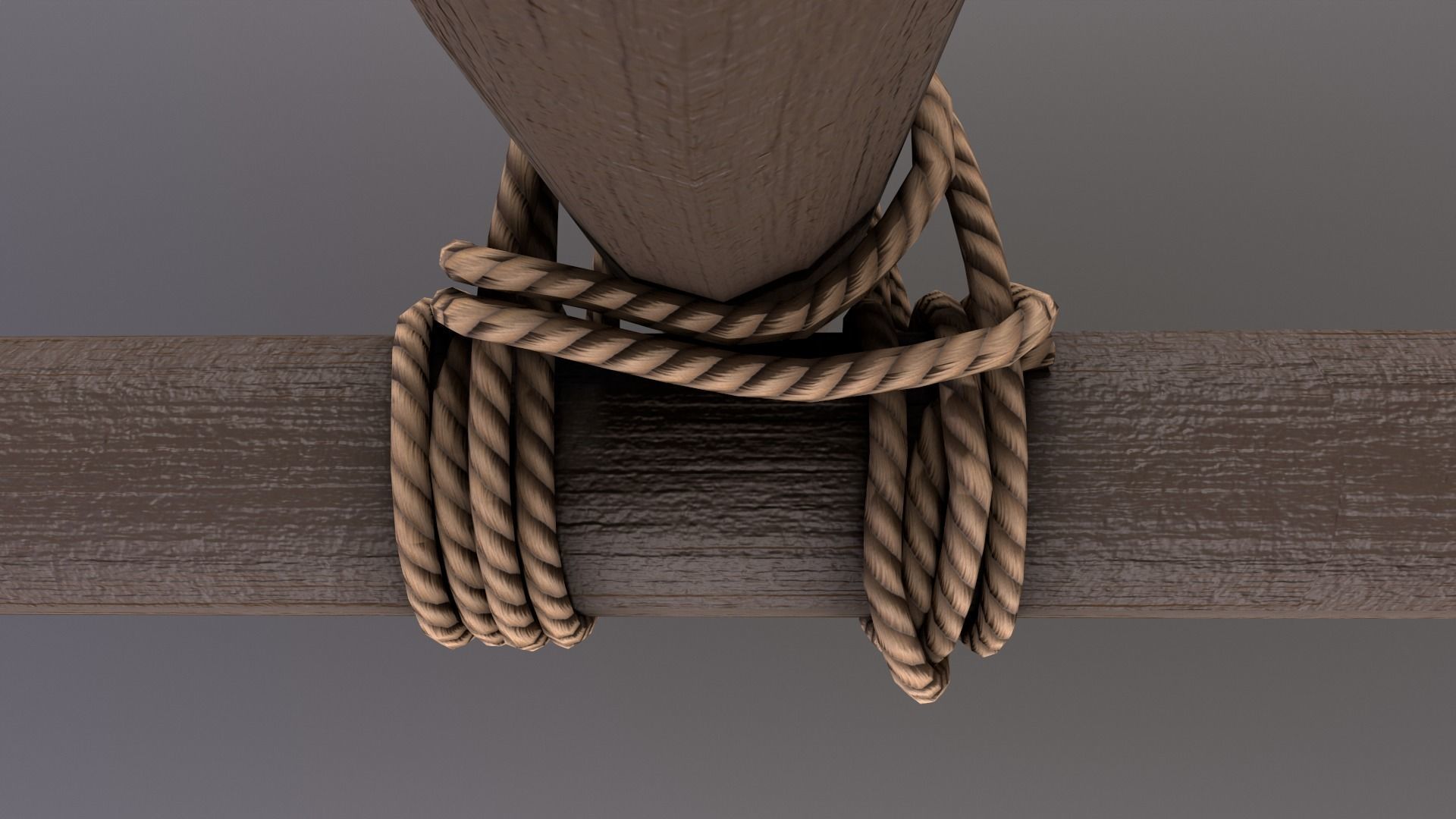 Wood sticks  Low-poly 3D model_4