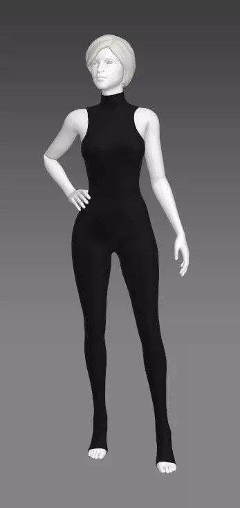 Woman Clothing Pose 450 Low-poly 3D model