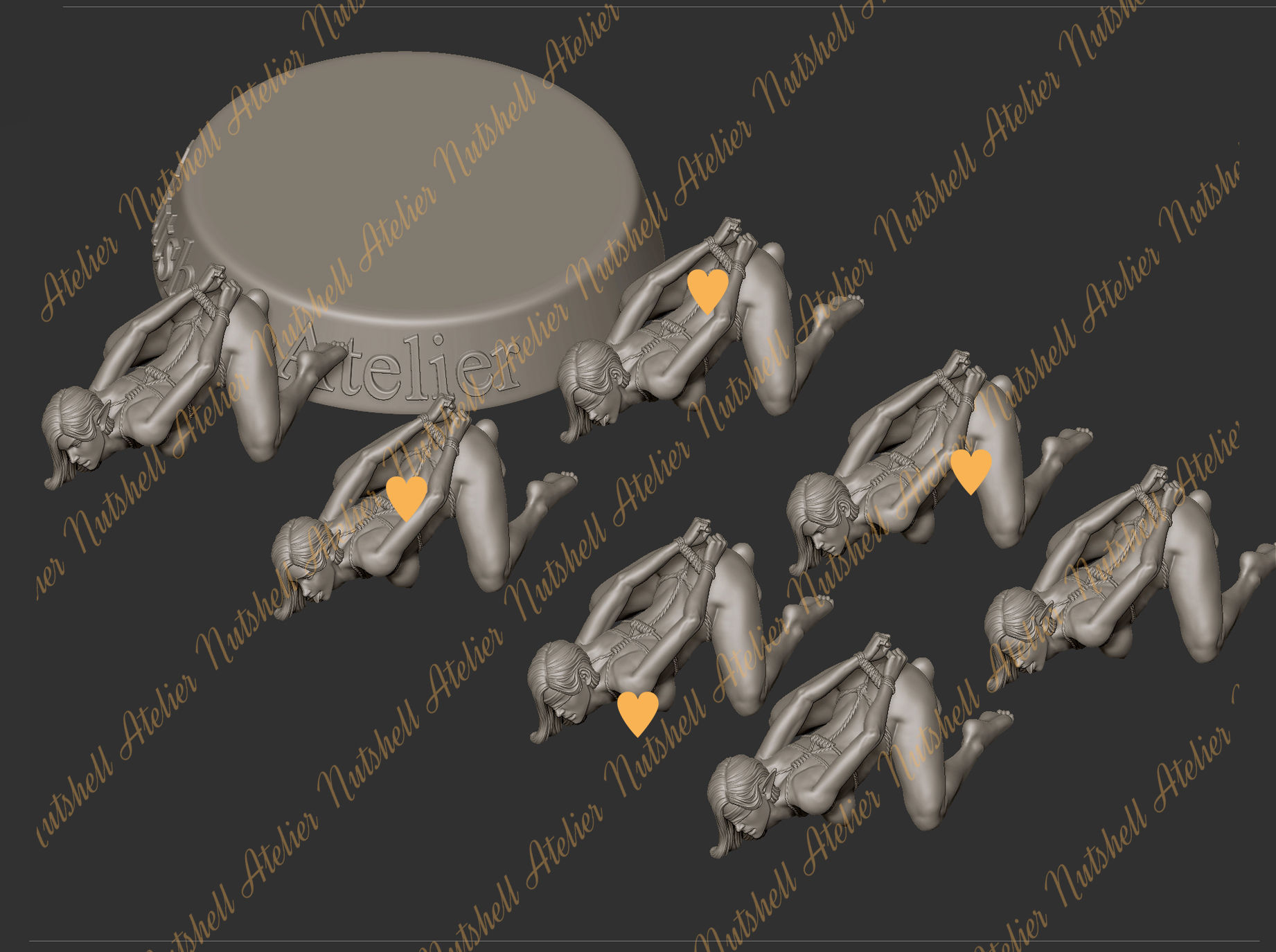 Nutshell Atelier - BDSM girl Series 3D print model_47