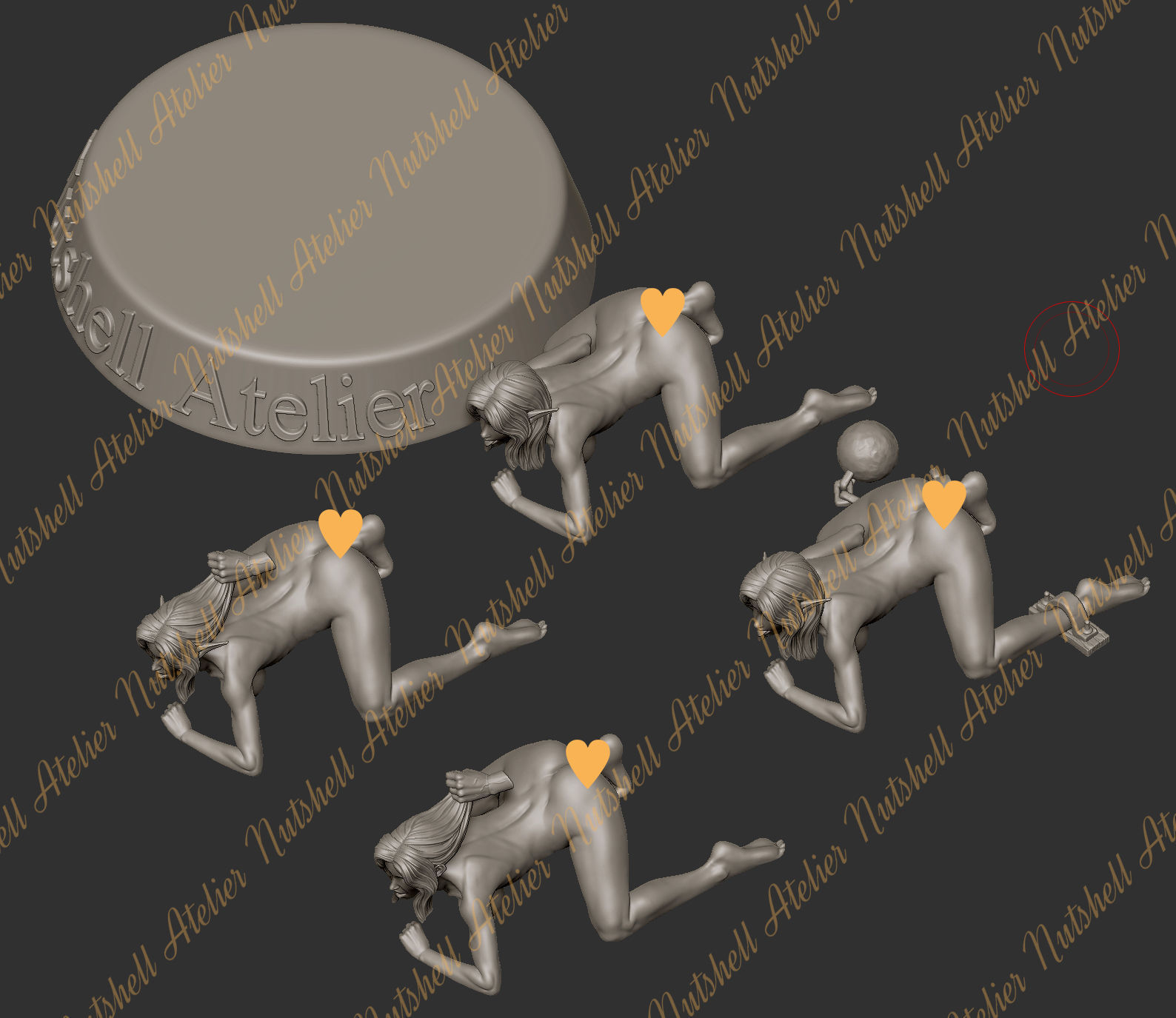 Nutshell Atelier - BDSM girl Series 3D print model_46