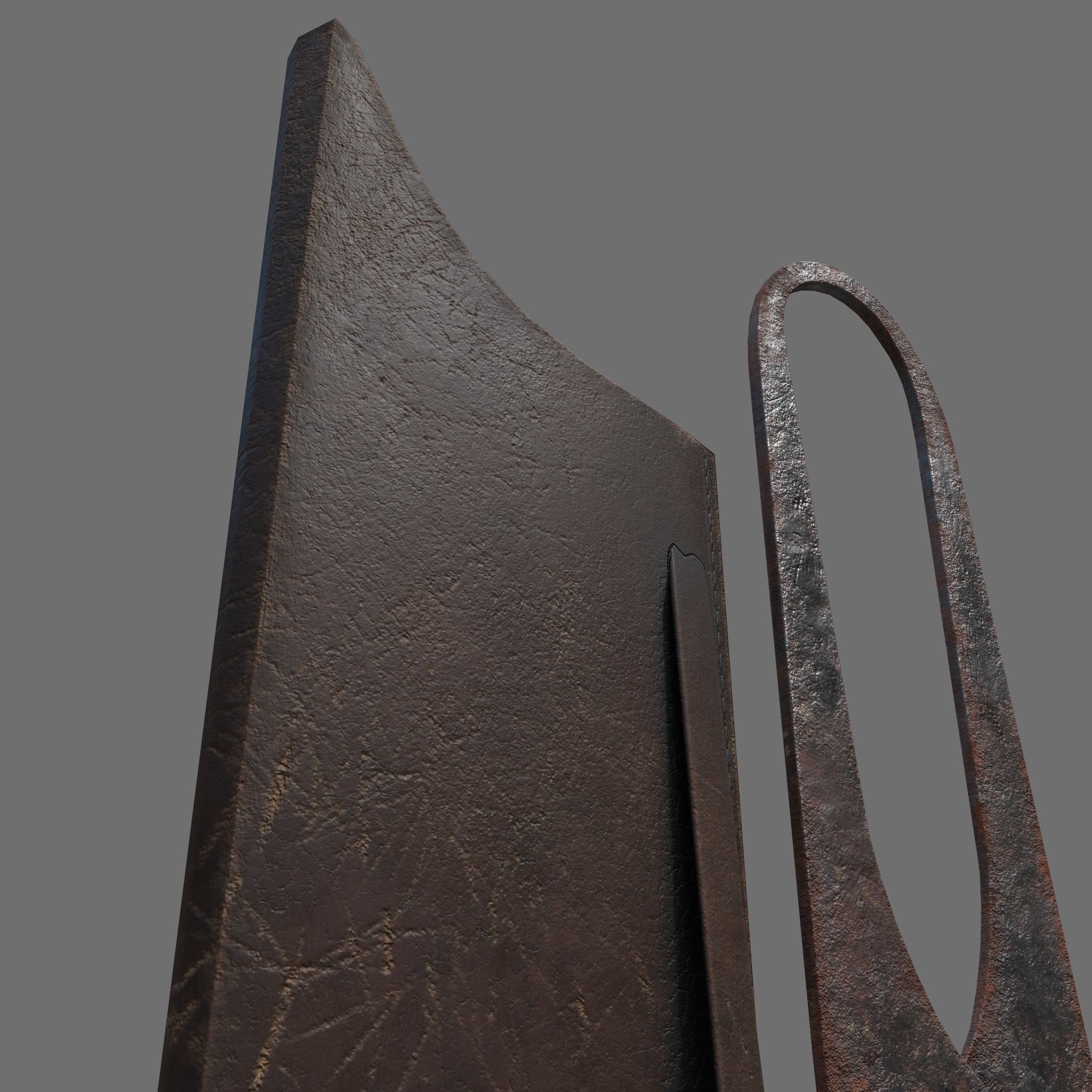 Rusty Forged Scissors Free low-poly 3D model_8