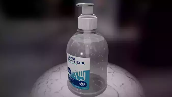 Hand Sanitizer Gel Alcohol Dispenser - 4K PBR