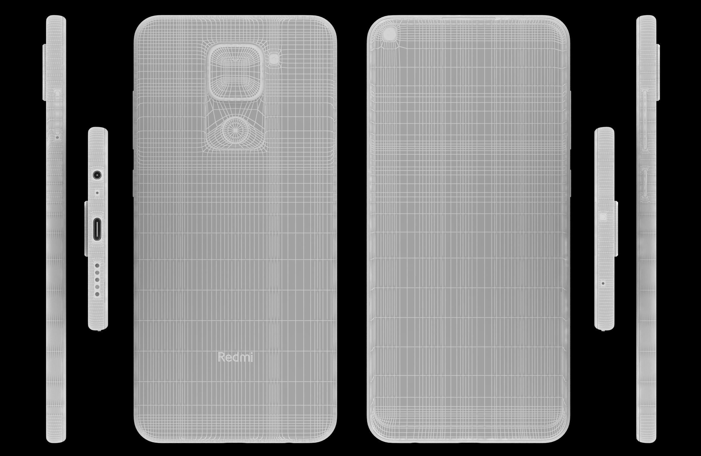 Xiaomi Redmi Note 9 And Pro 3D model_30