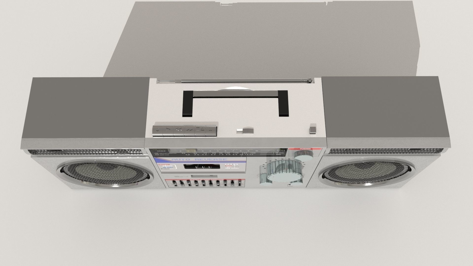 Radio boombox 3D model_2