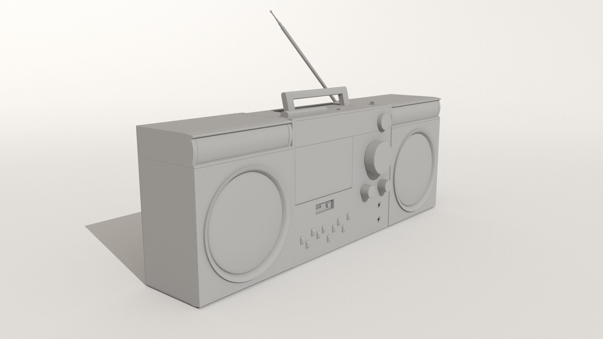 Radio boombox 3D model_3