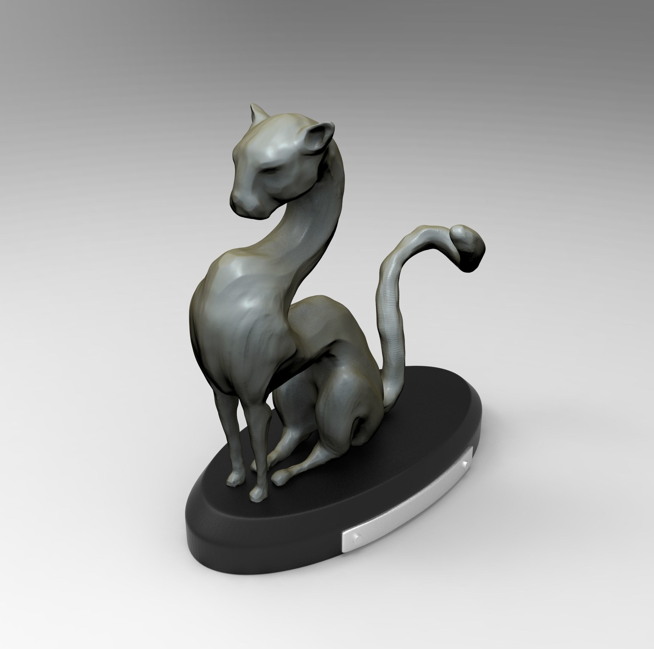 The Feng Shui Golden Leopard Statue 3D print model_6