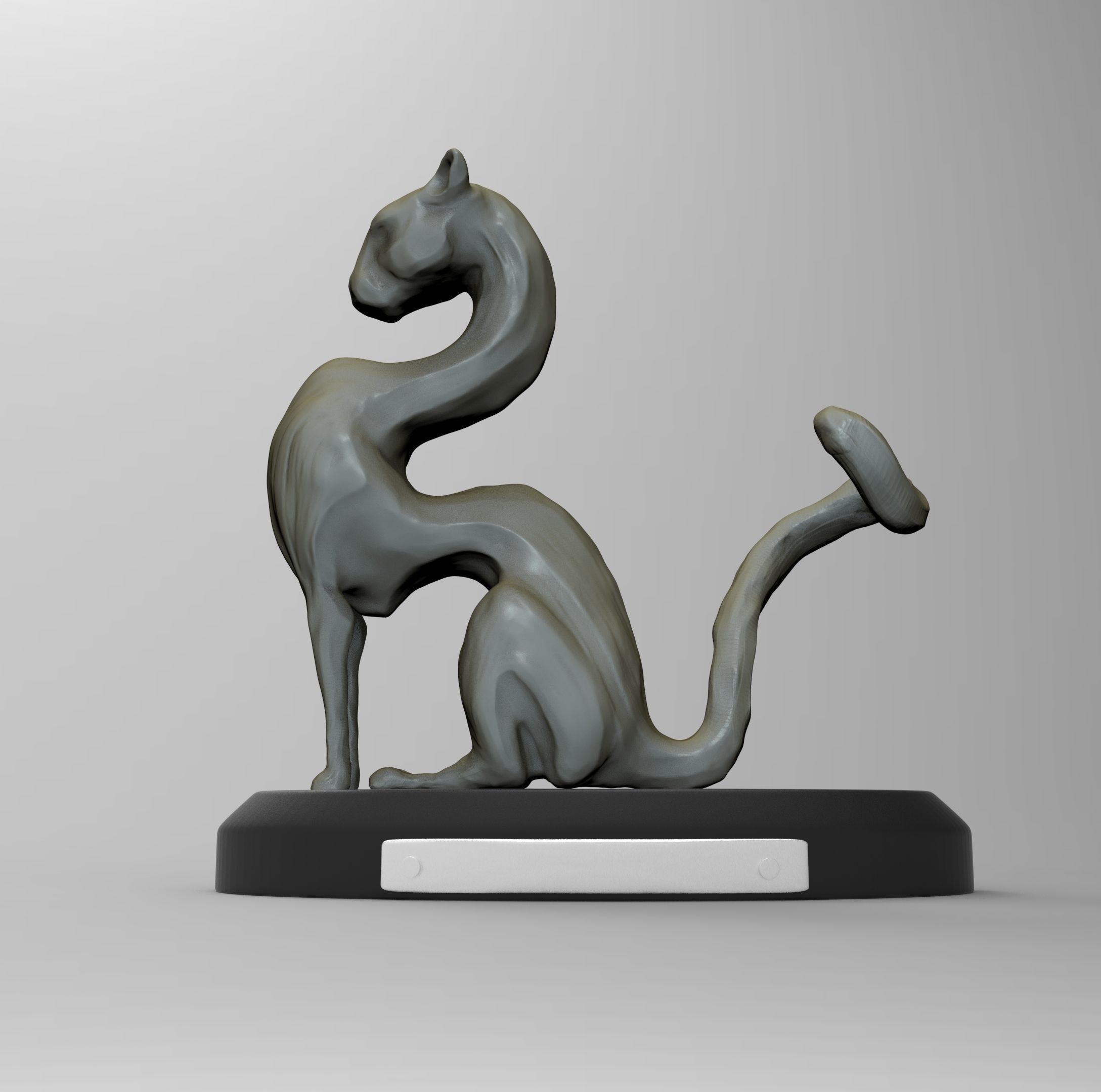 The Feng Shui Golden Leopard Statue 3D print model_5