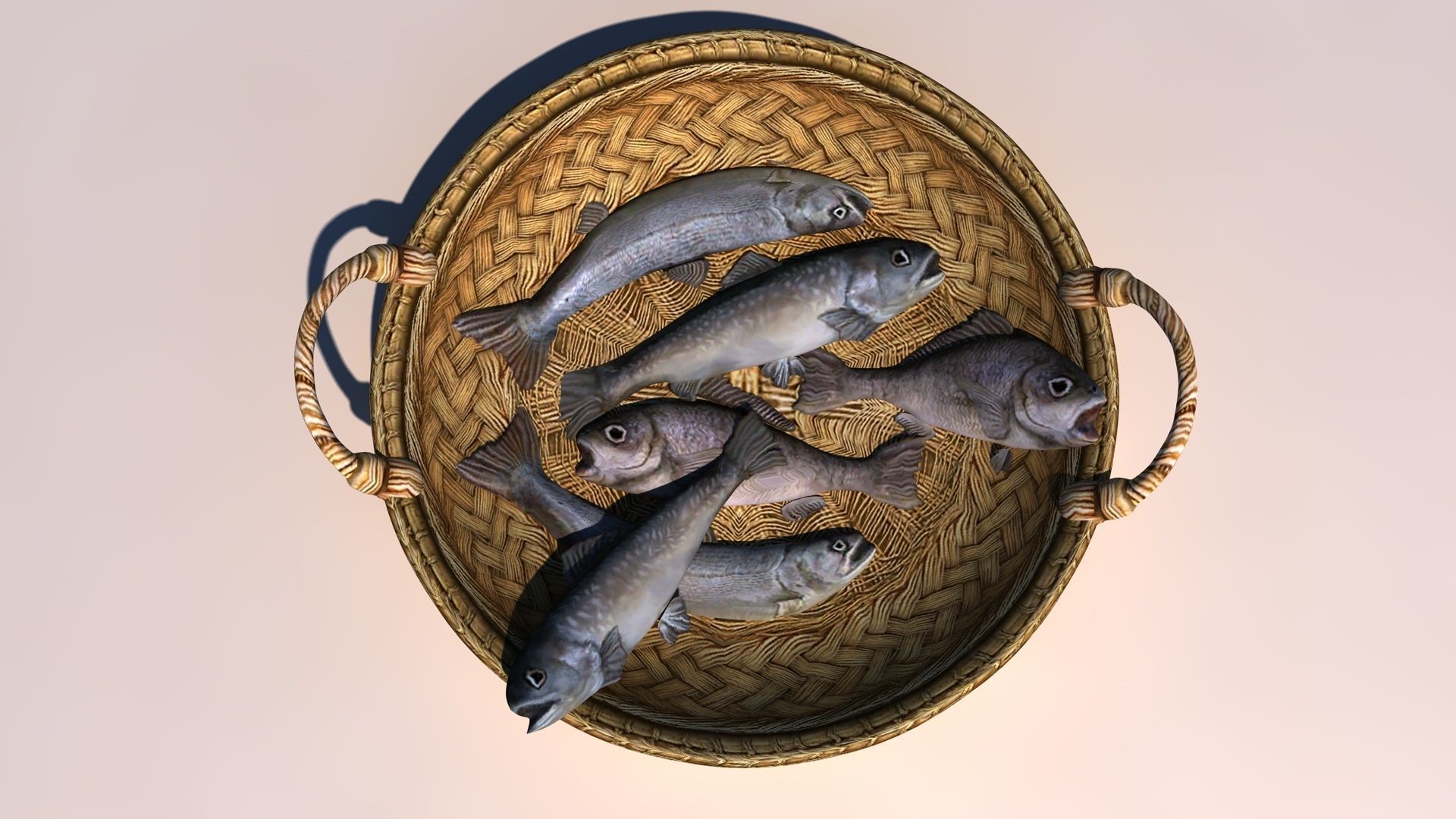 fish basket 3D model_1