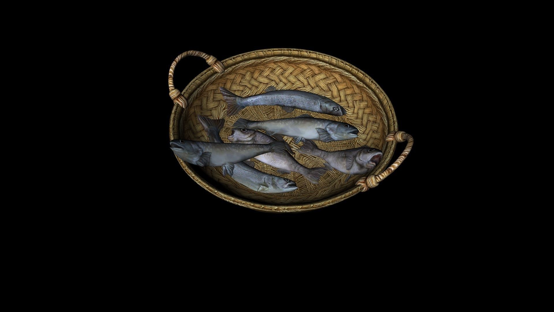fish basket 3D model_7