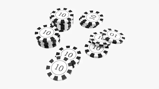 Stacks of casino chips 01