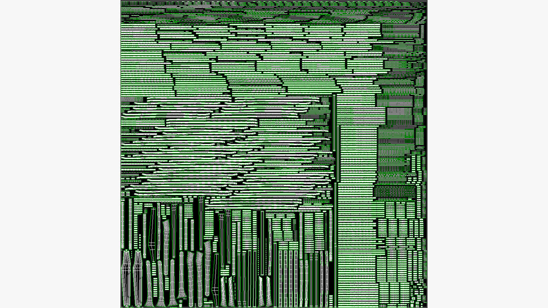 Reni Freckle Gray Lounge Chair Low-poly 3D model_21