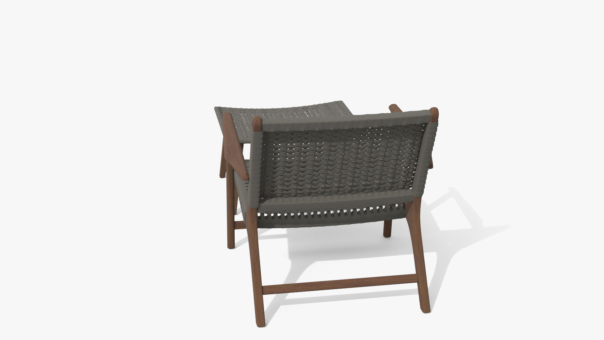 Reni Freckle Gray Lounge Chair Low-poly 3D model_27