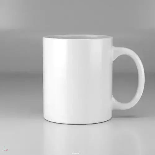 Standard Coffee Mug Low-poly 3D model