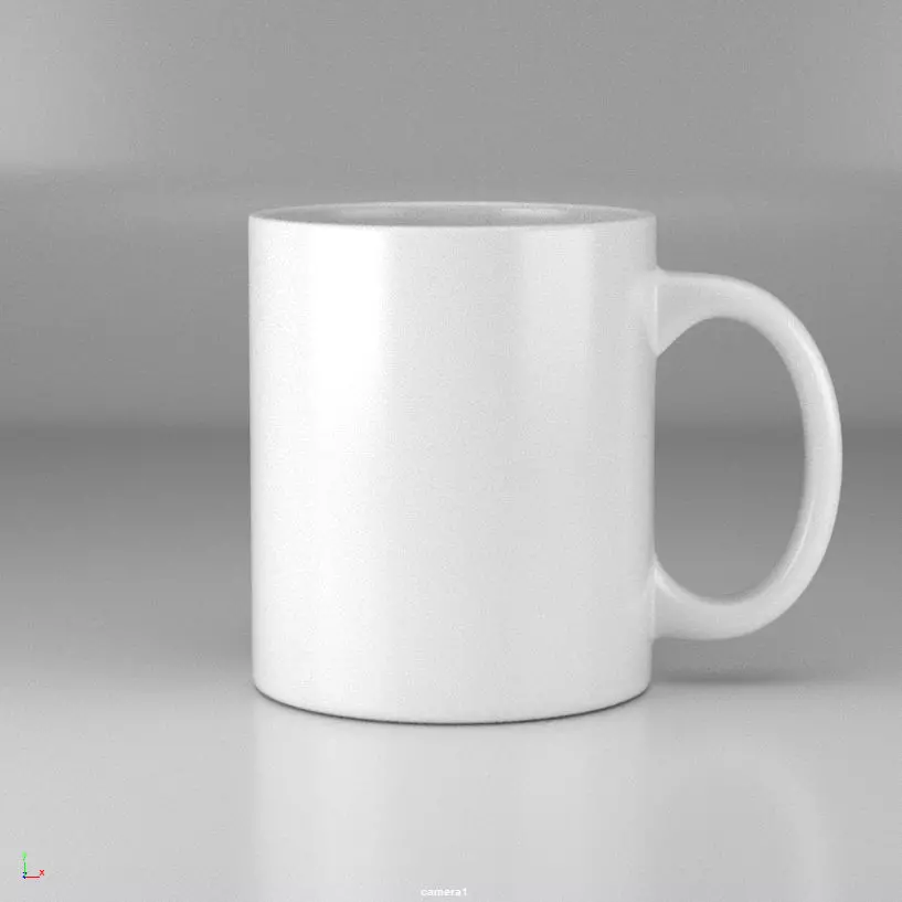 Standard Coffee Mug Low-poly 3D model