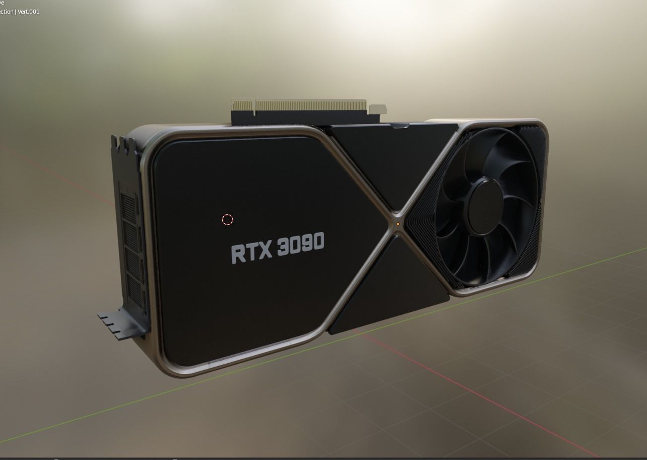 Pbr Textured Rtx 3090 3D model_6