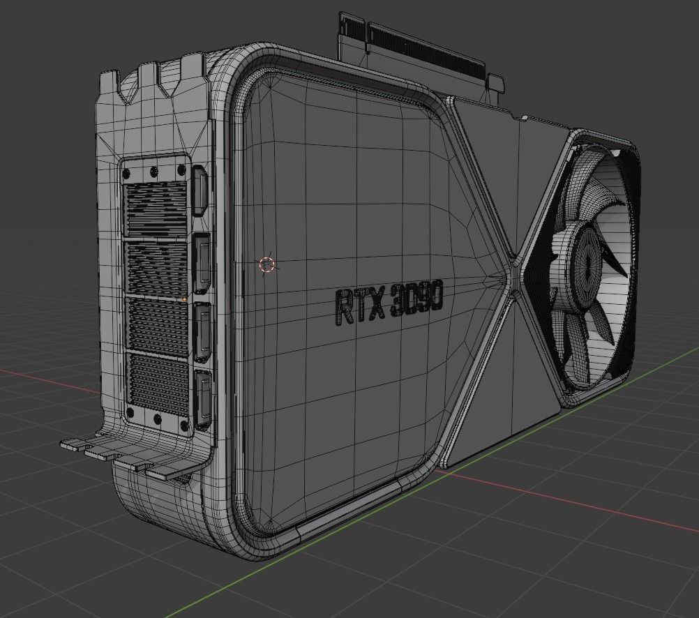 Pbr Textured Rtx 3090 3D model_12
