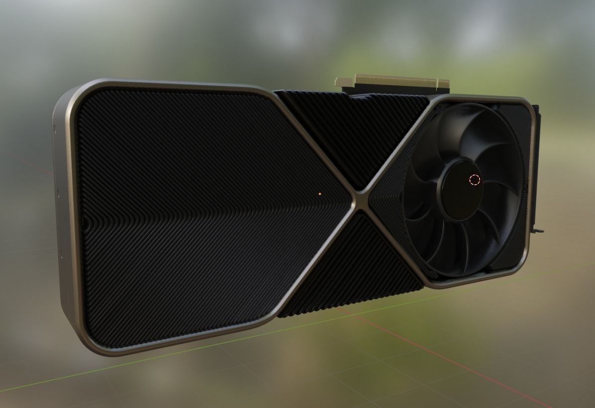 Pbr Textured Rtx 3090 3D model_7