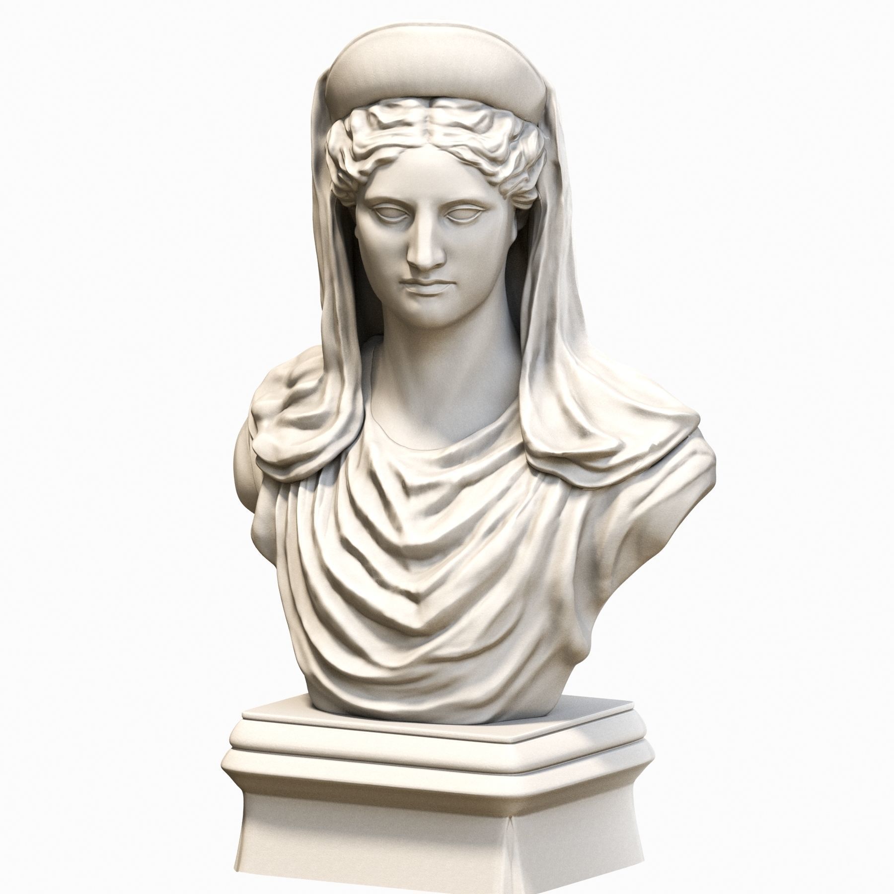 Demetra God 3D model_4