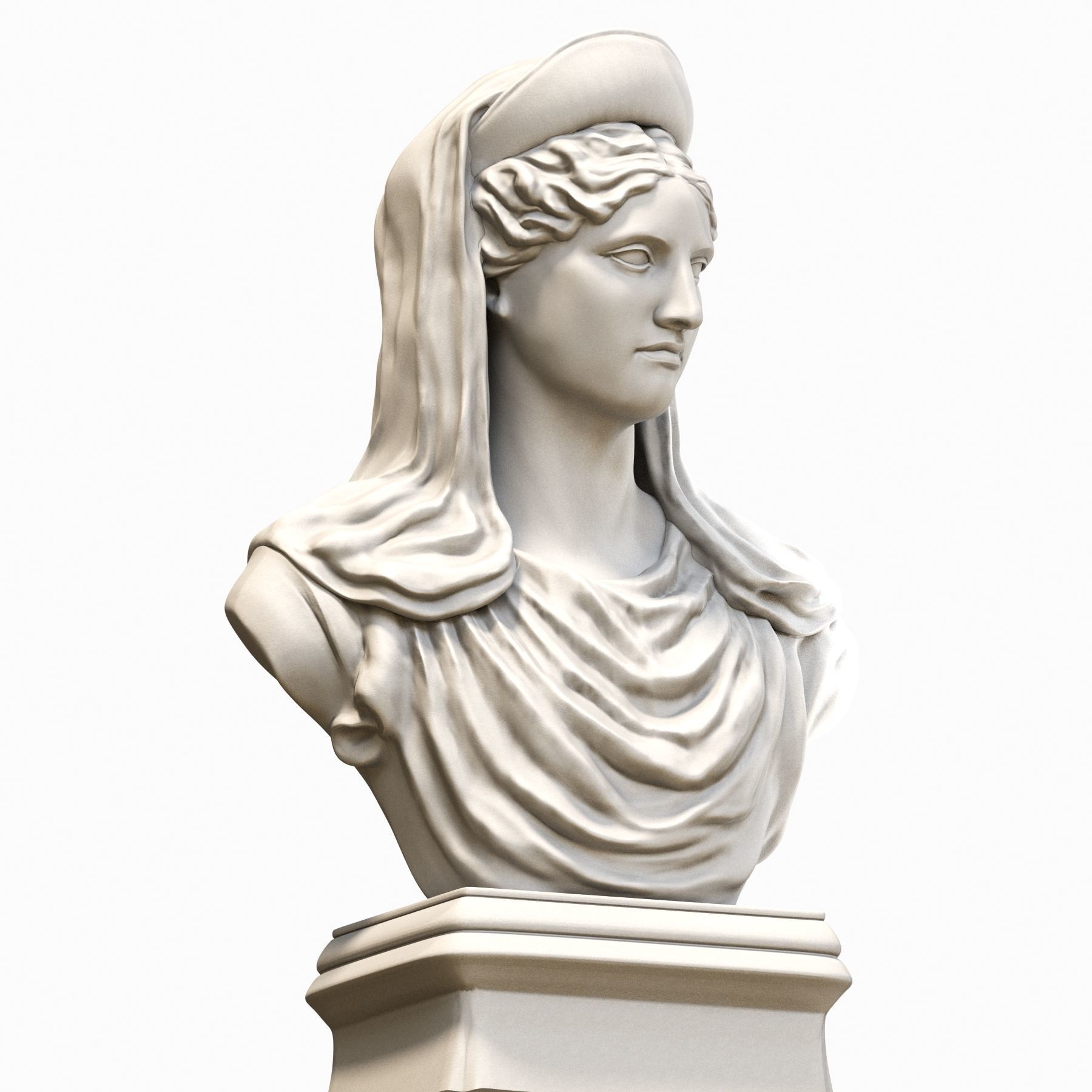 Demetra God 3D model_7