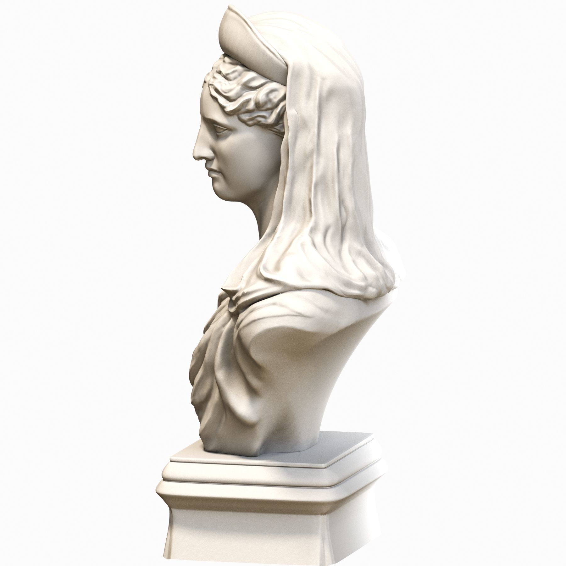 Demetra God 3D model_2