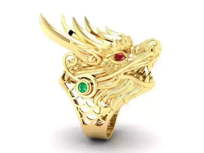 dragon ring for men 195