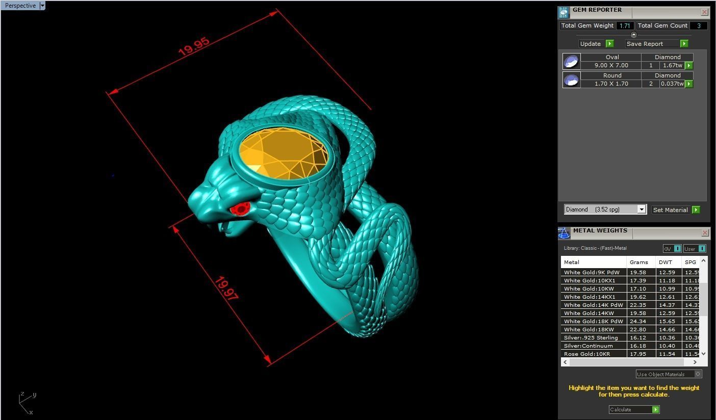 Snake ring - Cobra ring - Mens ring - N215 3D print model_11