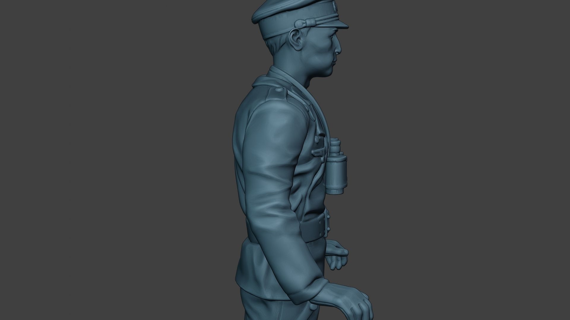 German Tank Crew ww2 Stand GTC1 3D print model_20