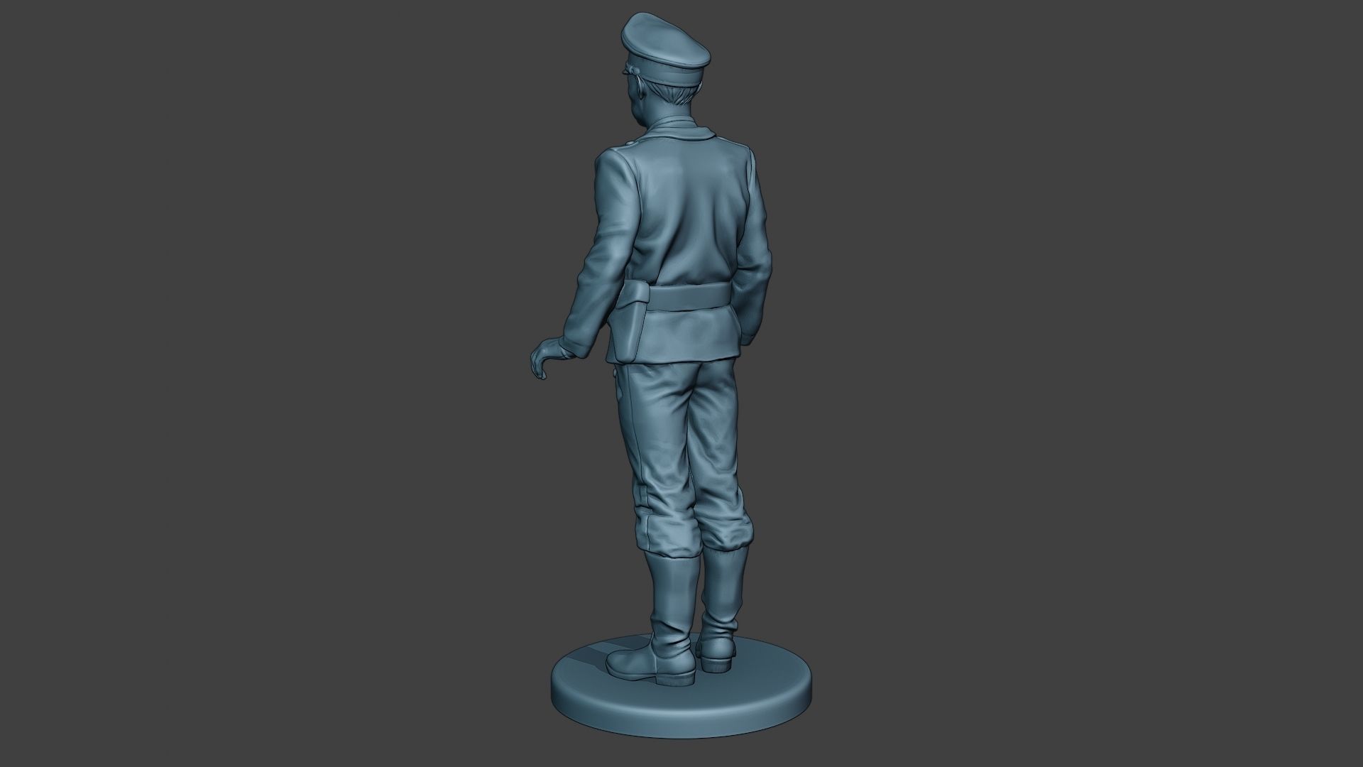 German Tank Crew ww2 Stand GTC1 3D print model_5