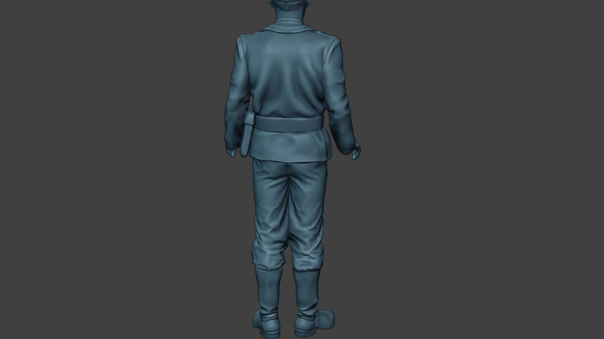 German Tank Crew ww2 Stand GTC1 3D print model_25